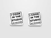 I Cook In The Studio Sticker Pack